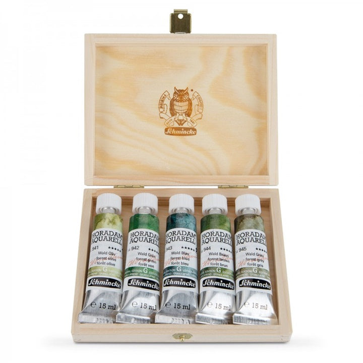 set de vopsele de acuarela in tuburi schmincke super granulation 5x15ml ro sch74851097