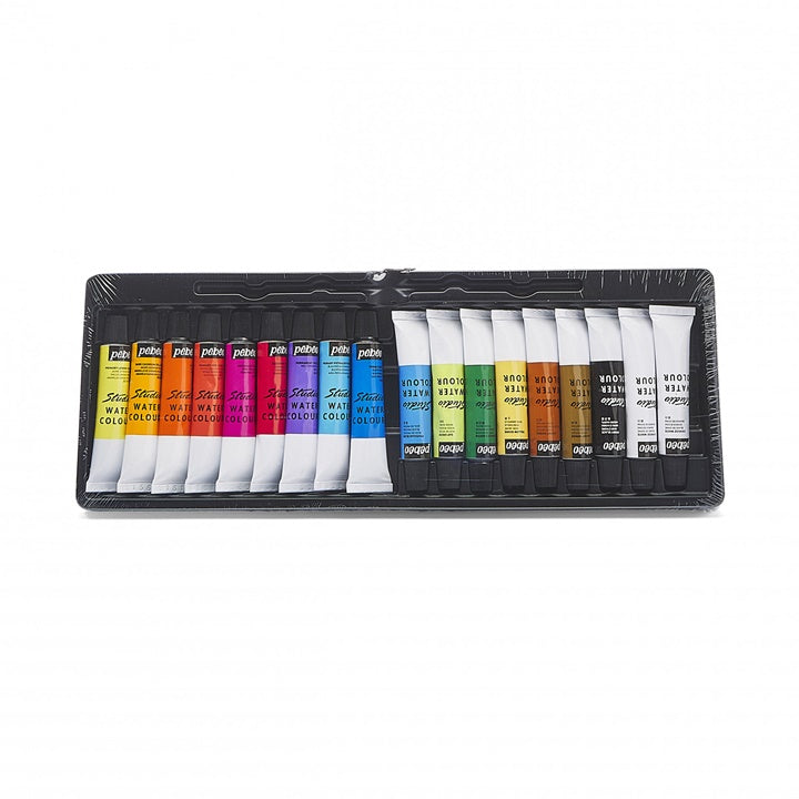 set de vopsele de acuarela pebeo studio 18 x 12 ml ro pbo668910