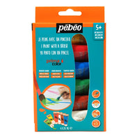 set de vopsele guase pebeo primacolor 6 x 20 ml ro pbo636701