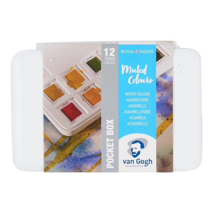 set de vopsele pentru acuarela van gogh nuante mute 12 buc ro rtl20808644