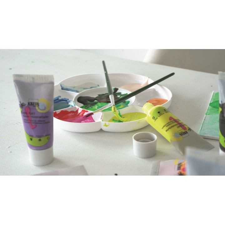 set de vopsele pentru copii kreul 8 x 20 ml ro krl43360