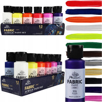 Set de vopsele pentru textile Phoenix 12 x 59 ml