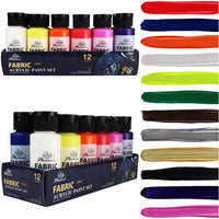 Set de vopsele pentru textile Phoenix 12 x 59 ml