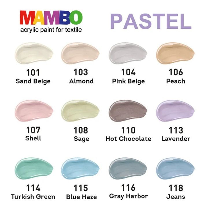 set de vopsele pentru textile si piele mambo pastel pastel ro kztmmbp12x20