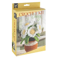 set diy pentru croșetat ghiveci cu margarete