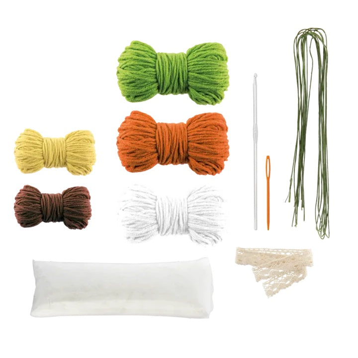 set diy pentru croșetat ghiveci cu margarete