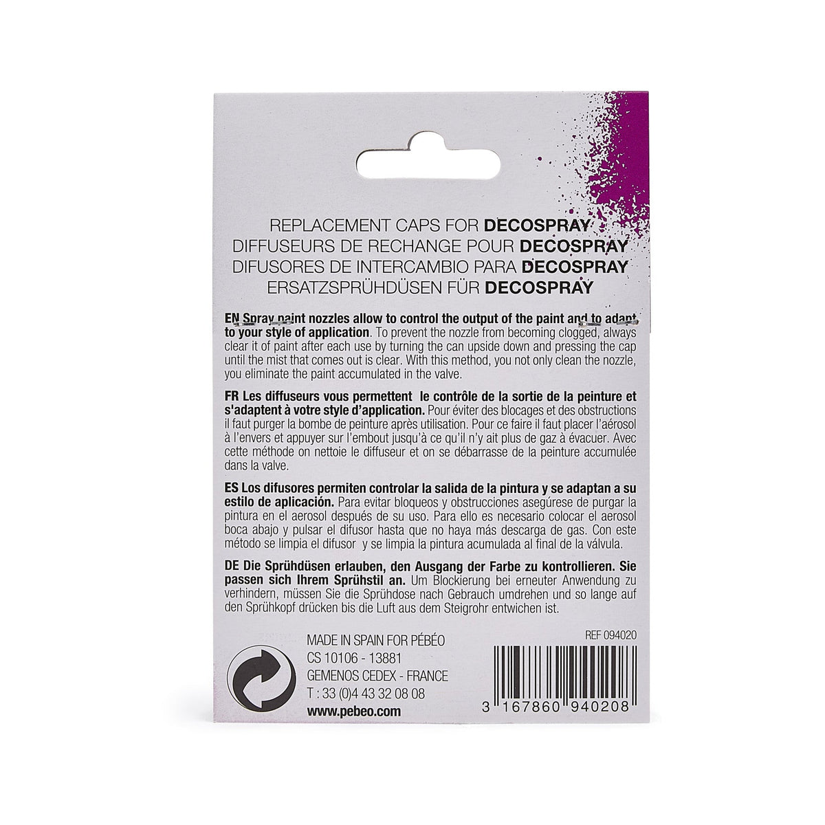Set duze de rezervă pentru spray Pebeo – 5 buc