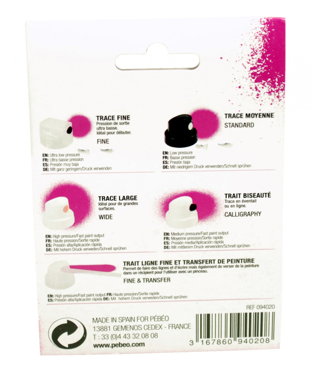 Set duze de rezervă pentru spray Pebeo – 5 buc