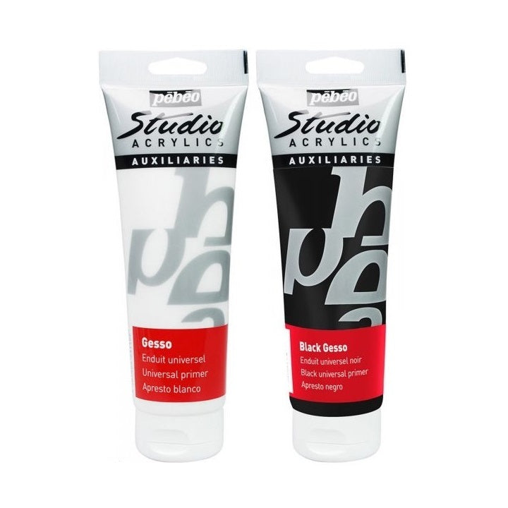 set gesso culoare alb si negru p b o 2x100ml ro pbo524108
