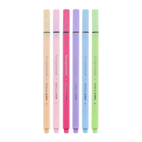 Set linere Bruynzeel Fineliner pastel – 6 buc / 0,4 mm