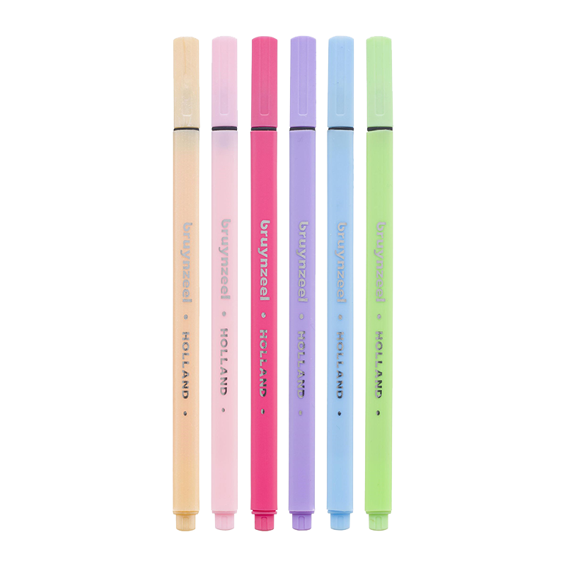 Set linere Bruynzeel Fineliner pastel – 6 buc / 0,4 mm