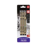 Set linere Sakura Pigma Micron 3 buc – negru