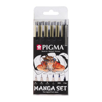 Set linere Sakura Pigma Micron Manga 6 buc negru