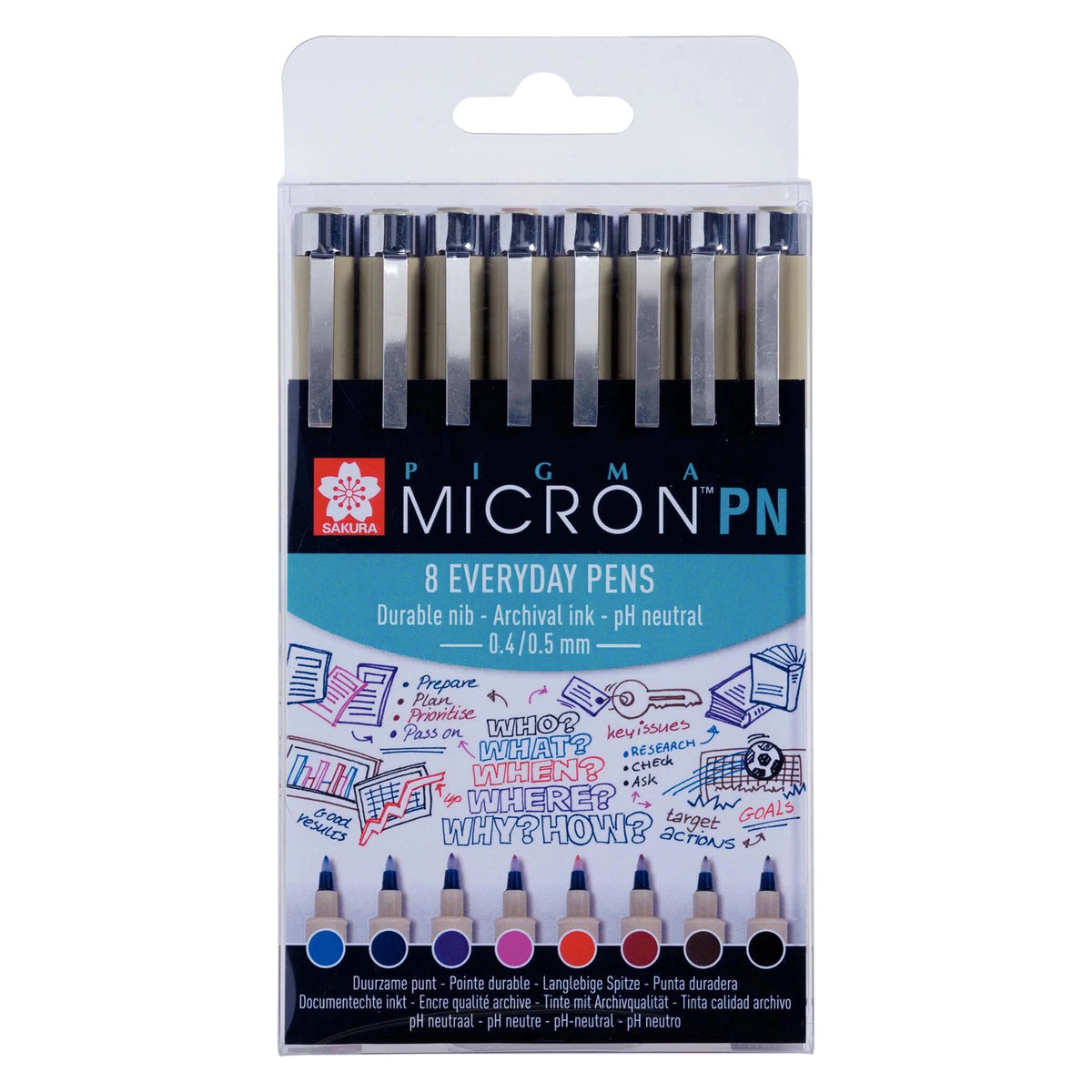 Set linere Sakura Pigma Micron PN - 8 buc
