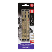 Set linere tehnice SAKURA Pigma Micron și Graphic - 3 bucăți