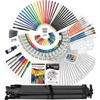 set mare de arta daler rowney cu sevalet de 200 de piese ro dlr196500805