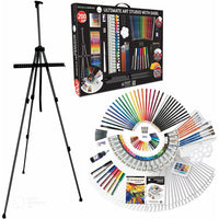 set mare de arta daler rowney cu sevalet de 200 de piese ro dlr196500805