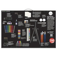 set mare de arta daler rowney cu sevalet de 200 de piese ro dlr196500805