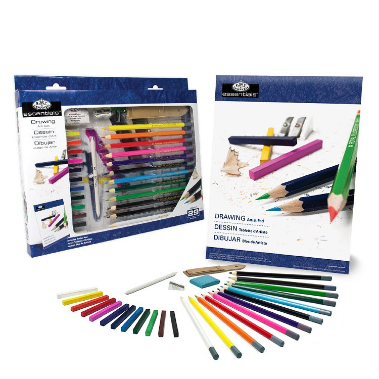 set mare pentru desen royal langnickel essentials 29 piese ro rlgrd843