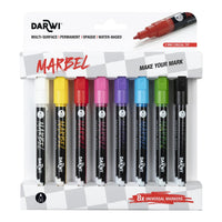 Set markere acrilice DARWI Marbel 2 mm Bright