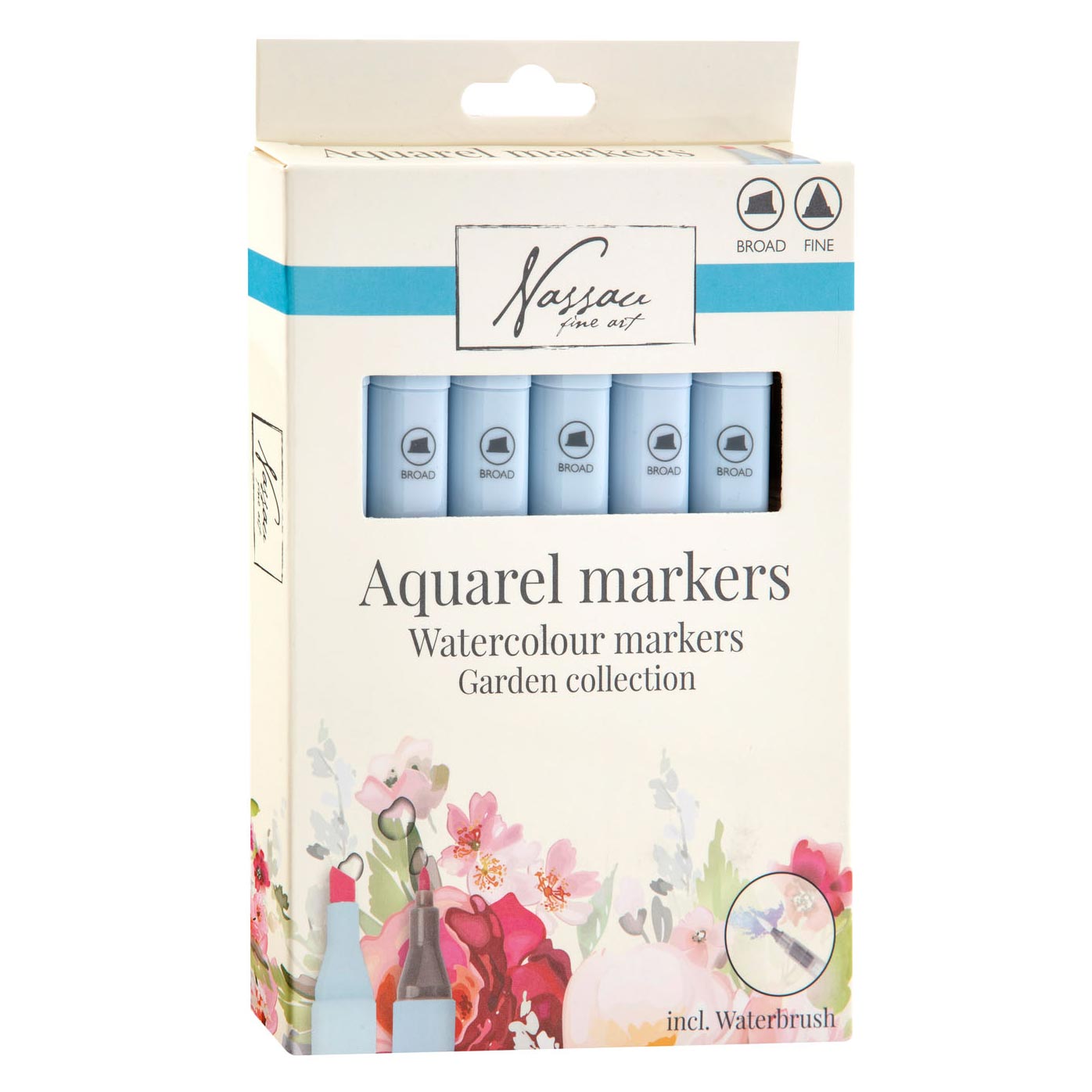 set markere acuarela nassau garden collection 7 bucati ro rmsar0116 ge