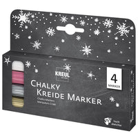 set markere cu creta kreul snow 4 buc