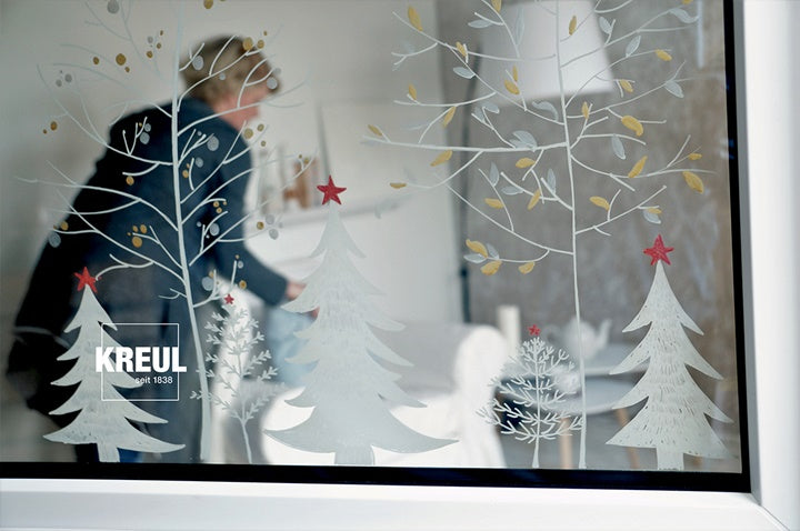 set markere cu creta kreul snow 4 buc