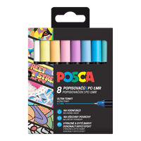 Set markere Posca culori pastelate (8 buc)