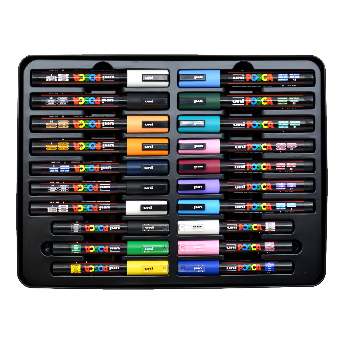 Set markere Posca GRAFFITI, culori asortate - 20 buc