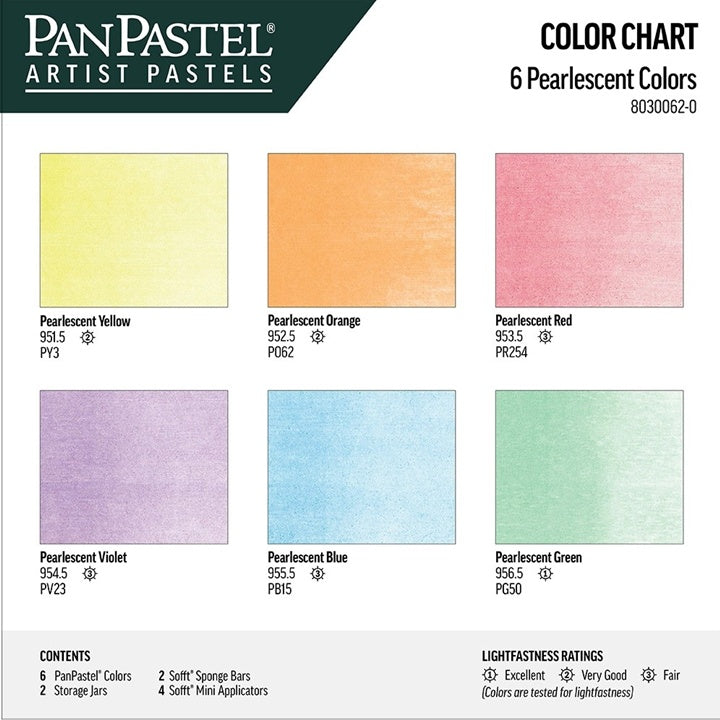 set nuante perlate panpastel auriu 6 bucati ro gdn80300620