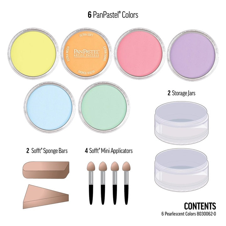 set nuante perlate panpastel auriu 6 bucati ro gdn80300620