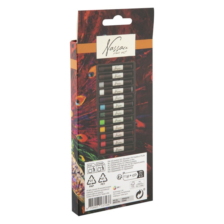 set pastel de ulei nassau 12 buc ro rmsar0406ge