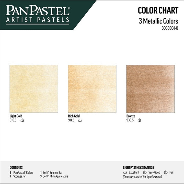 set pasteluri metalice panpastel auriu ro gdn80300310
