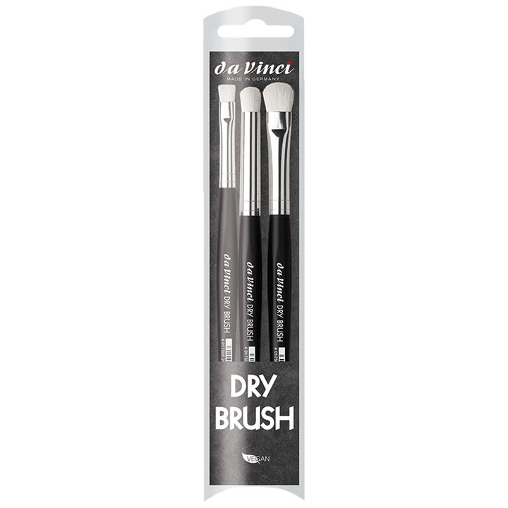 set pensule da vinci dry brush 3 buc