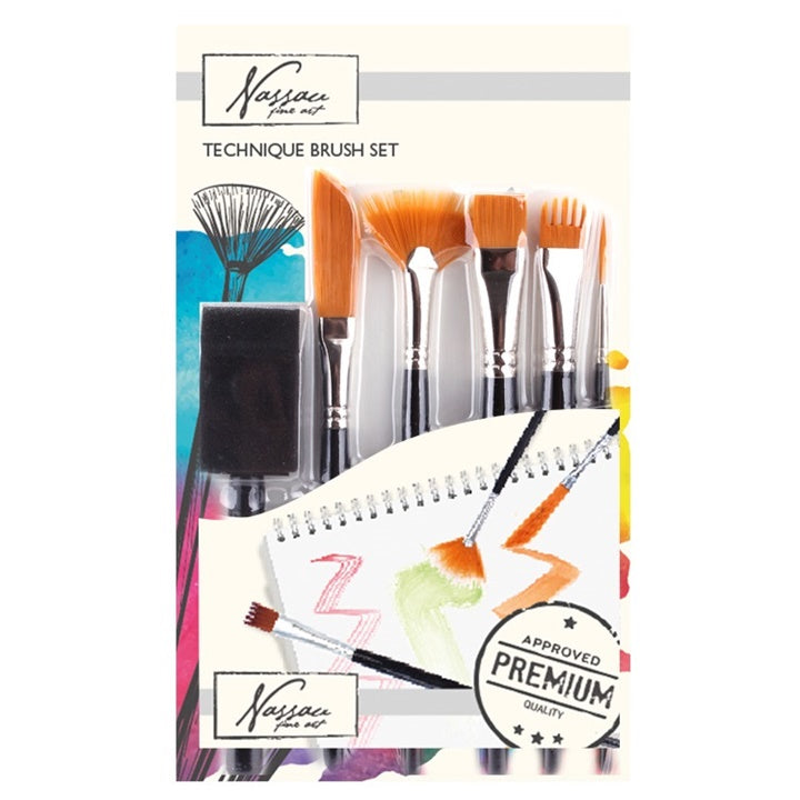 set pensule de pictura nassau fine art 7 buc ro rmsar0800ge