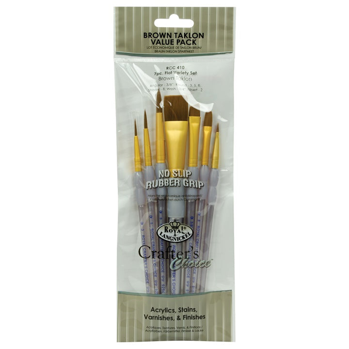 set pensule de pictura royal lagnickel crafters choice 7 piese ro rlgrcc410