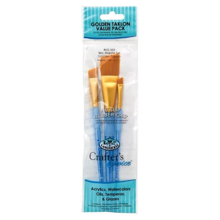 set pensule de pictura royal langnickel crafters choice 3 piese ro rlgrcc233