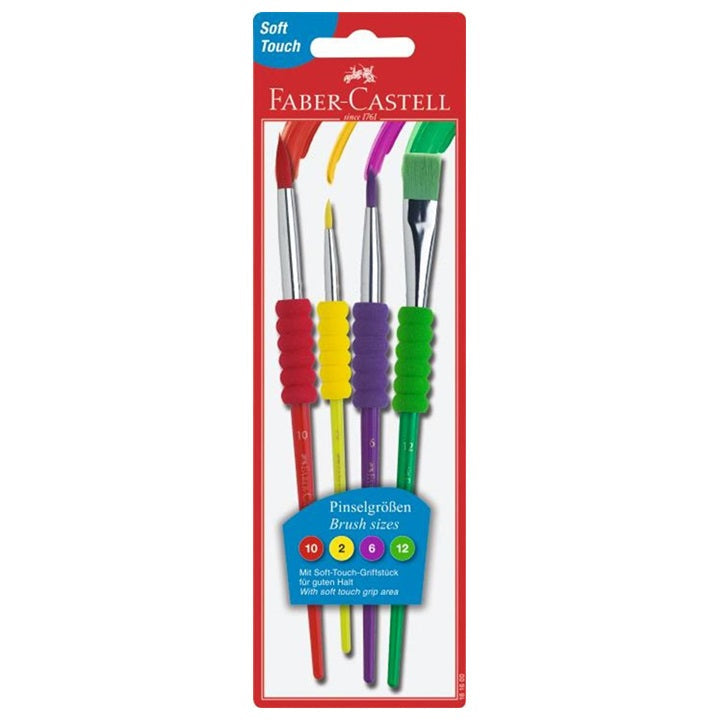set pensule faber castell soft 4 buc ro fbc481600