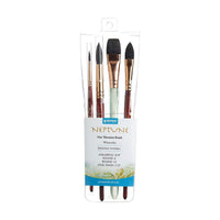 Set pensule pentru acuarelă PRINCETON Neptune – set de 4 piese
