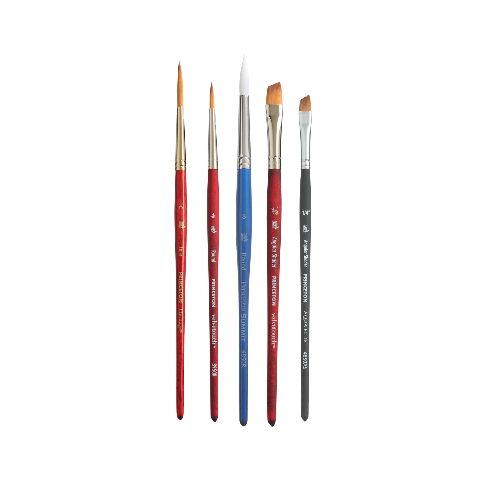 Set pensule pentru lettering PRINCETON 5 buc