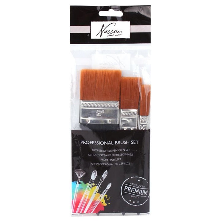 set pensule pentru pictura nassau fine art 3 piese ro rmsar0804ge