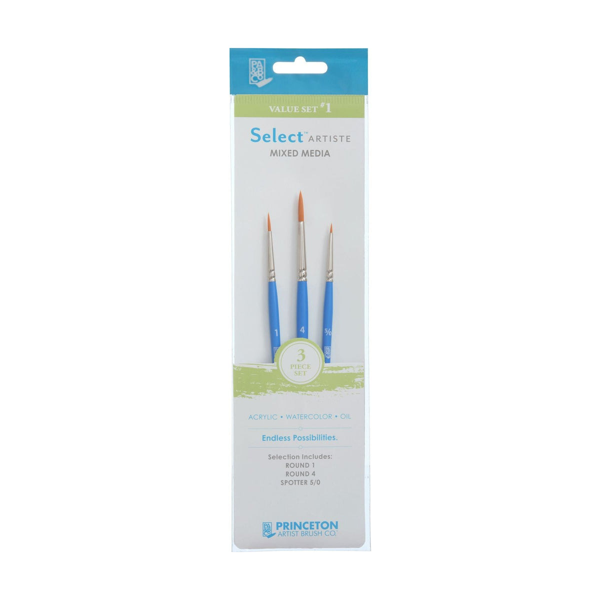 Set pensule PRINCETON Select - set de 3 piese