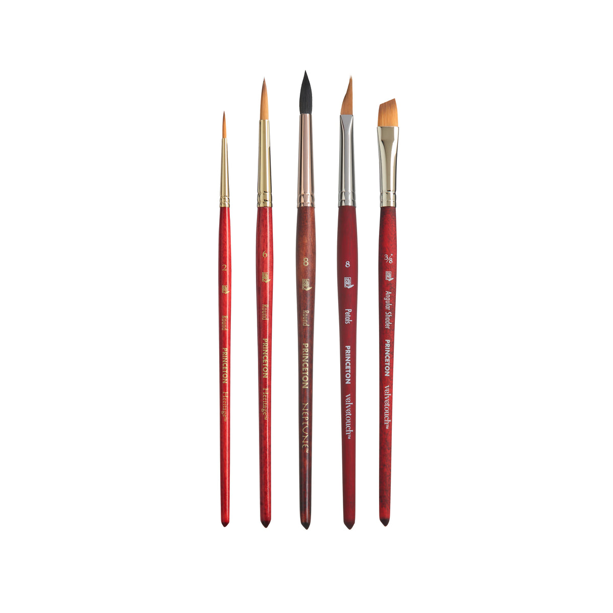 Set pensule Princeton Watercolor Floral – 5 piese