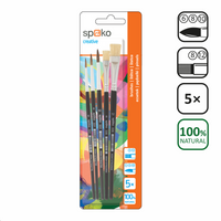 Set pensule școlare Spoko S0339, 5 buc