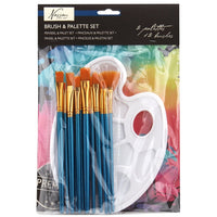 set pensule si palete nassau fine art 14 buc ro rmsar0805ge