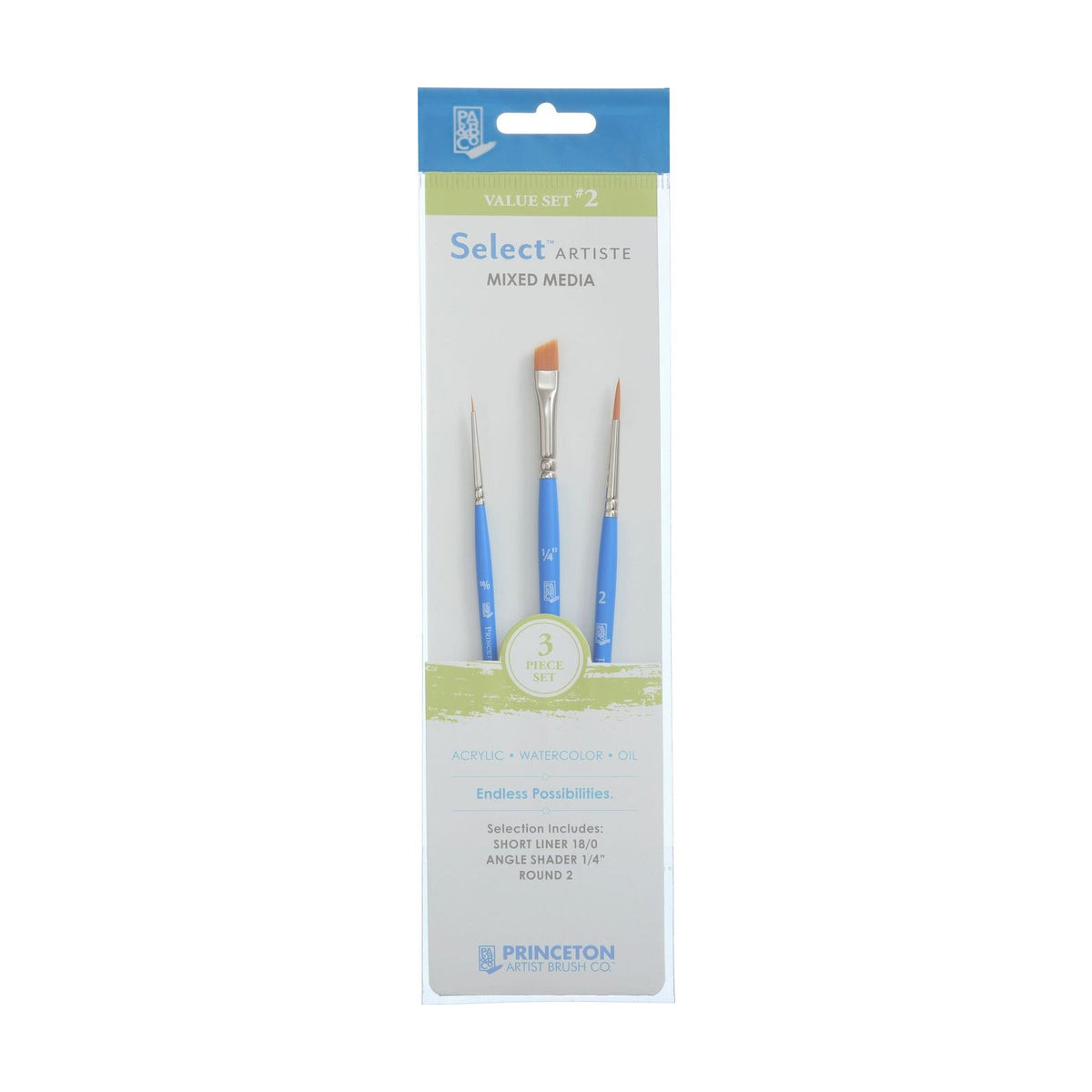 Set pensule sintetice Princeton Select - set de 3