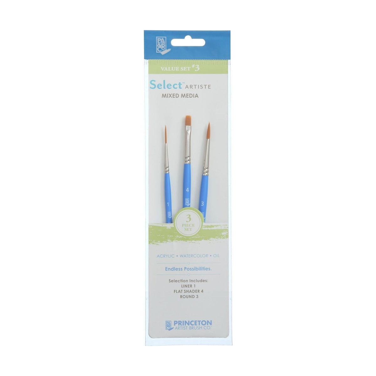 Set pensule universale PRINCETON Select - 3 piese