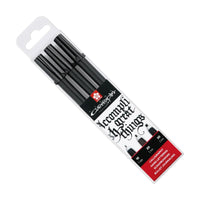 Set pentru caligrafie SAKURA Pigma 3 bucăți negru
