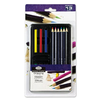 set pentru desen essentials intr o cutie de metal 13 piese ro rlgrset art2504