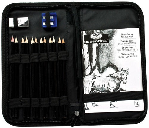 set pentru desen royal langnickel in penar set 16 piese ro rlgrset kcss
